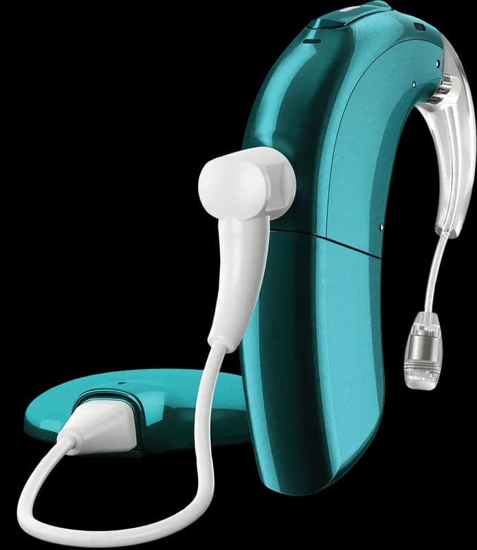 Advanced Bionics Sky CI M90 Soundprozessor für Kinder in Türkis mit Spule